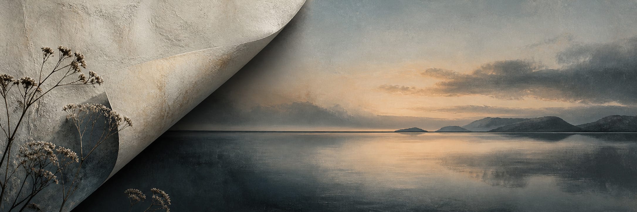 Text-free conceptual editorial artwork for After the Fold.