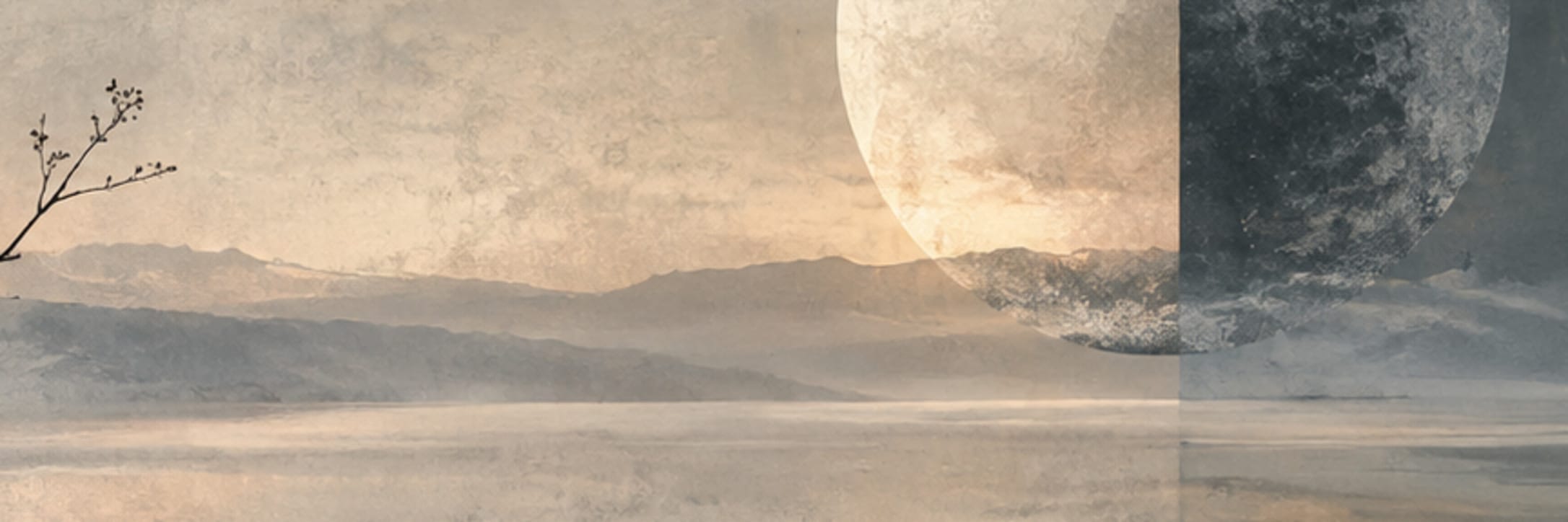Text-free conceptual editorial artwork for quiet physics.