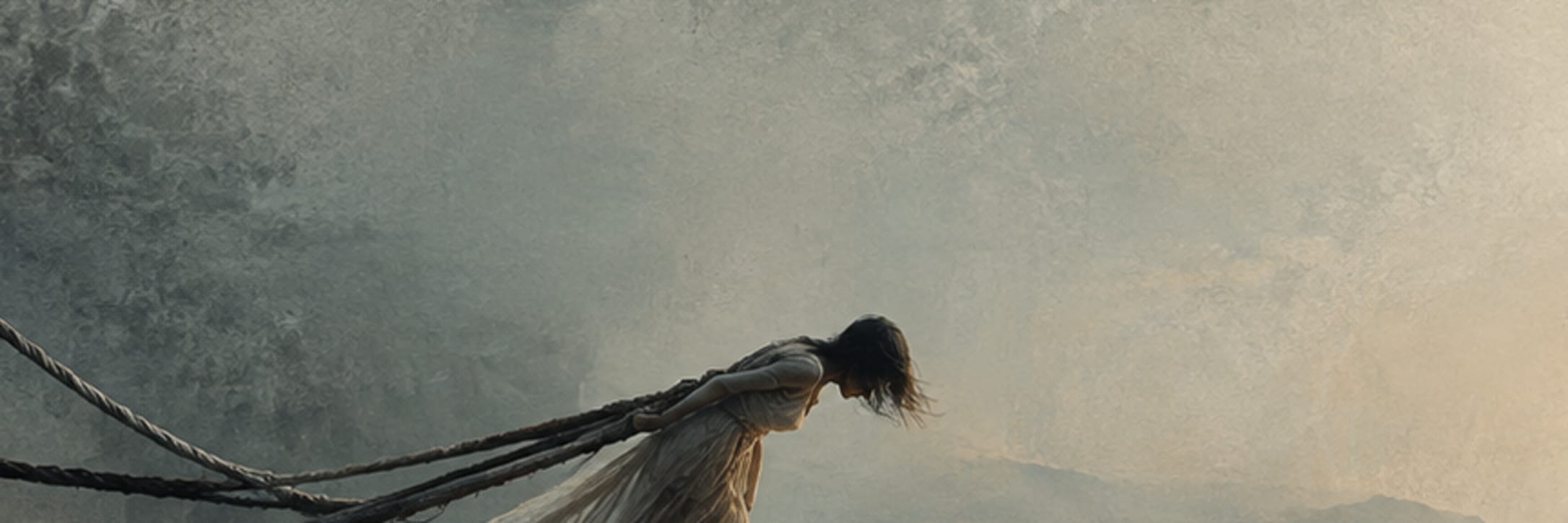 Text-free conceptual editorial artwork for shelter or weight.