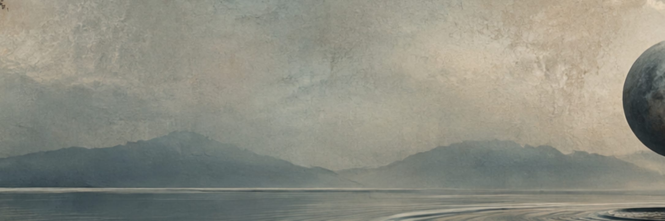Text-free conceptual editorial artwork for the calmest disturbance.
