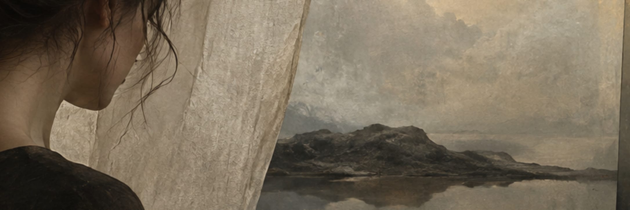 Text-free conceptual editorial artwork for The Weight of Being Seen.