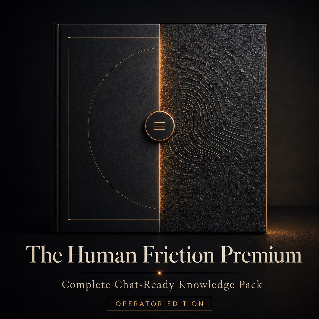 Cover artwork showing where human friction adds trust and premium value.